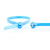 Plastic cable ties Stainless steel lock - Blue - 186x4.8mm